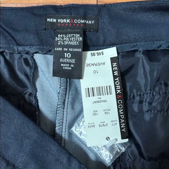 New York & Company Blue Bootcut City Stretch Pants - Picture 5 of 6